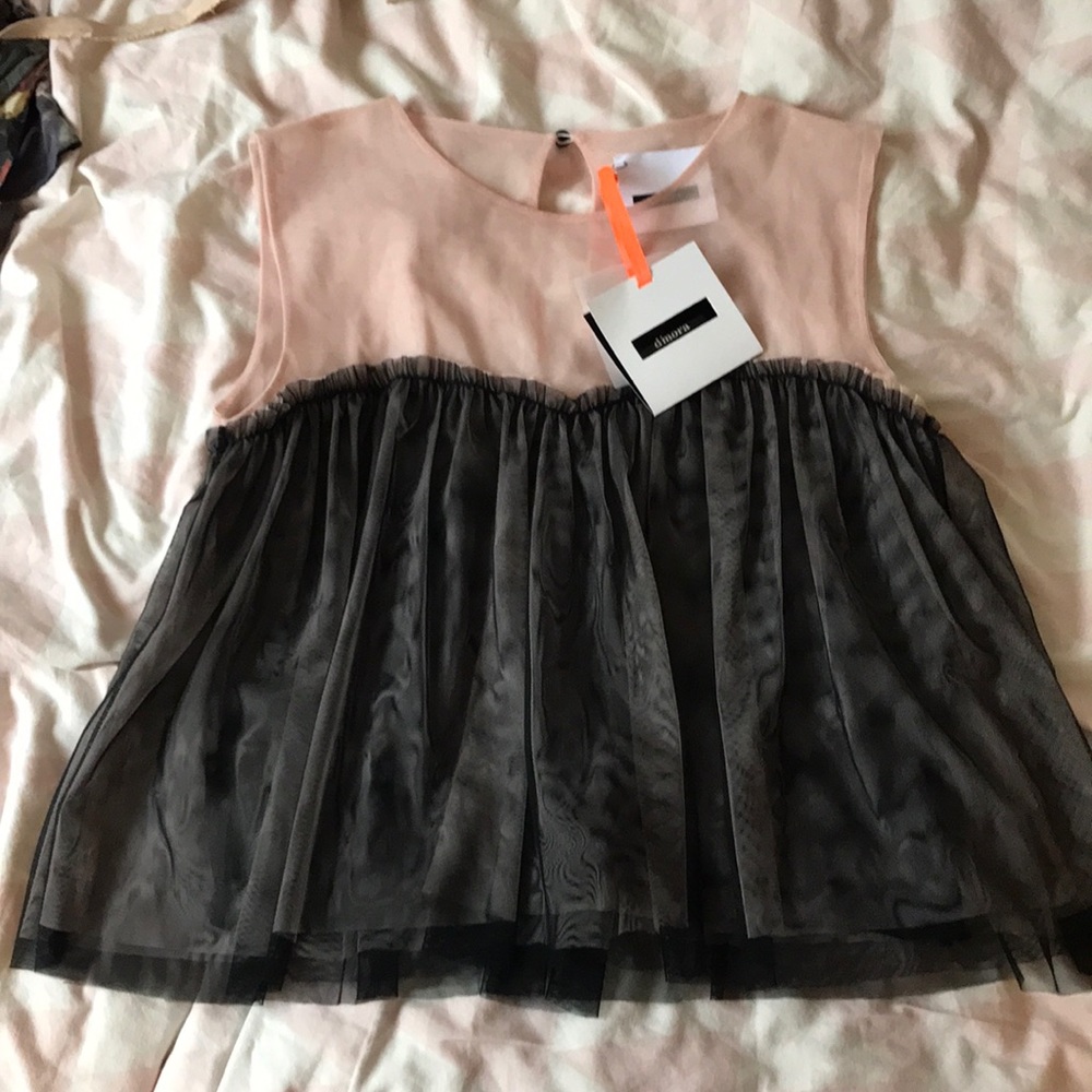 Flirty mesh top